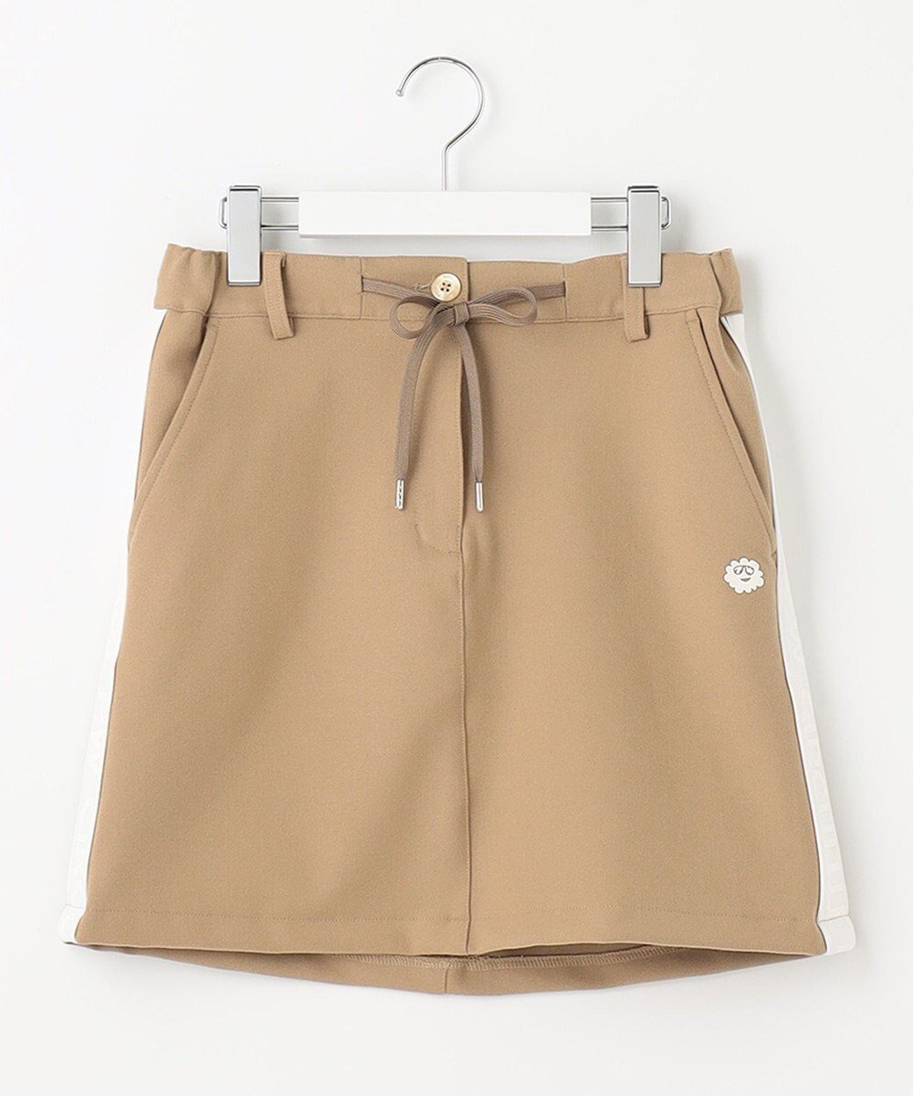 【ピーダブリュサーキュラス/PW CIRCULUS】の【WOMEN】【洗える/帯電防止/ストレッチ】ロゴ サイドライン スカート インテリア・キッズ・メンズ・レディースファッション・服の通販 founy(ファニー) 　ファッション　Fashion　レディースファッション　Fashion for Women　スカート　Skirts　ストレッチ　Stretch, Stretchy Fabric　スピンドル　Spindle, Drawcord　スポーティ　Sporty, Casual Athletic　洗える　Machine Washable　A/W・秋冬　Autumn/Winter　ベージュ系|ID: prp329100004675903 ipo3291000000034515484