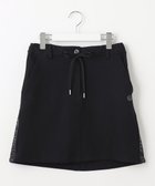 【ピーダブリュサーキュラス/PW CIRCULUS】の【WOMEN】【洗える/帯電防止/ストレッチ】ロゴ サイドライン スカート ブラック系|ID: prp329100004675903 ipo3291000000034515485