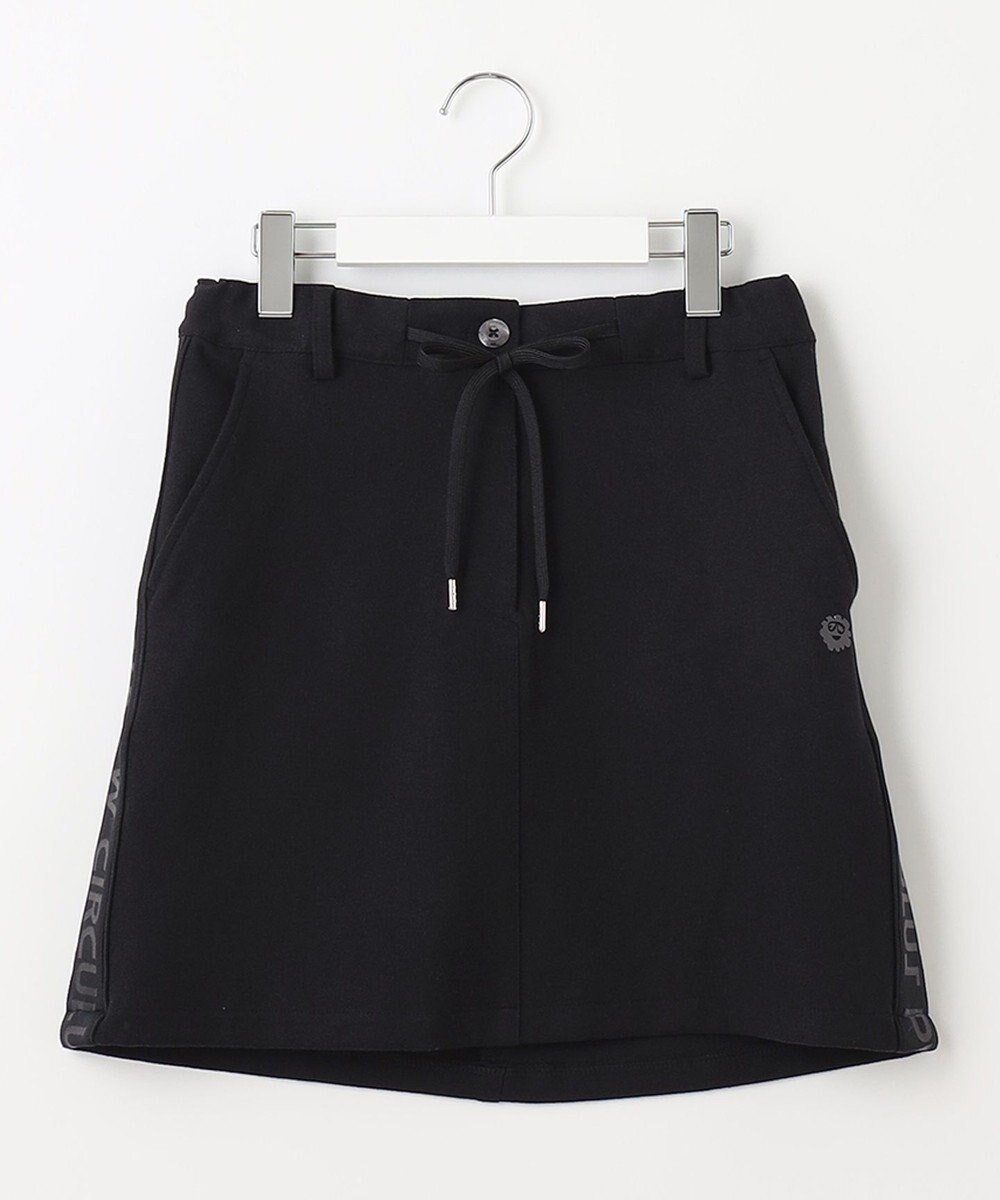 【ピーダブリュサーキュラス/PW CIRCULUS】の【WOMEN】【洗える/帯電防止/ストレッチ】ロゴ サイドライン スカート インテリア・キッズ・メンズ・レディースファッション・服の通販 founy(ファニー) 　ファッション　Fashion　レディースファッション　Fashion for Women　スカート　Skirts　ストレッチ　Stretch, Stretchy Fabric　スピンドル　Spindle, Drawcord　スポーティ　Sporty, Casual Athletic　洗える　Machine Washable　A/W・秋冬　Autumn/Winter　ブラック系|ID: prp329100004675903 ipo3291000000034515485