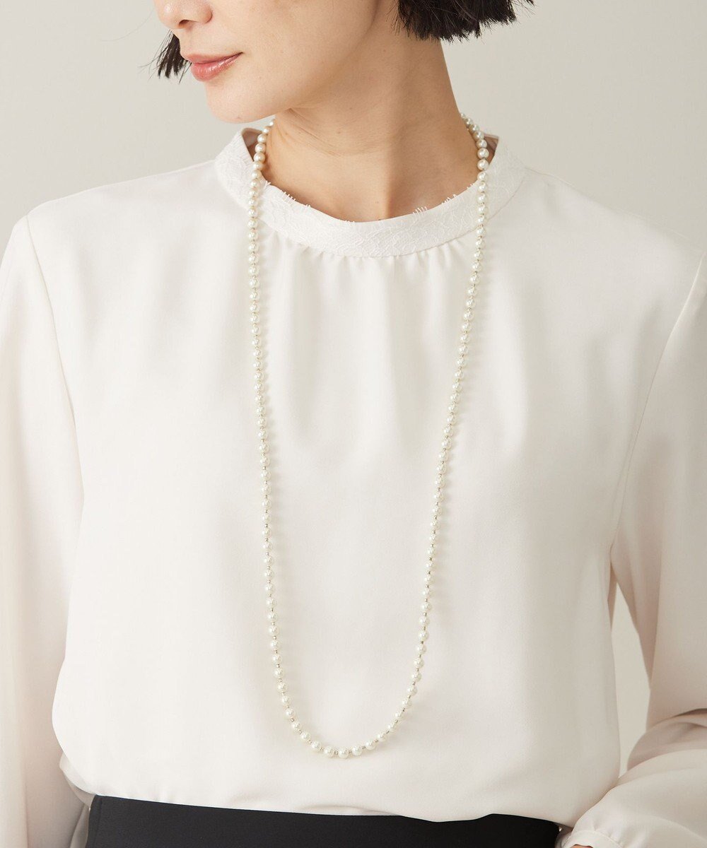 【ジェイ プレス/J.PRESS】の【2way】ロングパール ネックレス 人気、トレンドファッション・服の通販 founy(ファニー) 　ファッション　Fashion　レディースファッション　Fashion for Women　ジュエリー　Jewelry　ネックレス　Necklaces & Pendants　アクセサリー　Fashion Accessories　エレガント 上品　Elegant　ガラス　Glass, Glassware　シルバー　Silver, Metallic Silver　シンプル　Simple, Minimal　スーツ　Suit, Formalwear　セレモニー　Ceremony　ネックレス　Necklace, Pendant Necklace　パール　Pearl, Pearl Accent　ロング　Long, Long-Length　 other-1|ID: prp329100004675909 ipo3291000000033786950