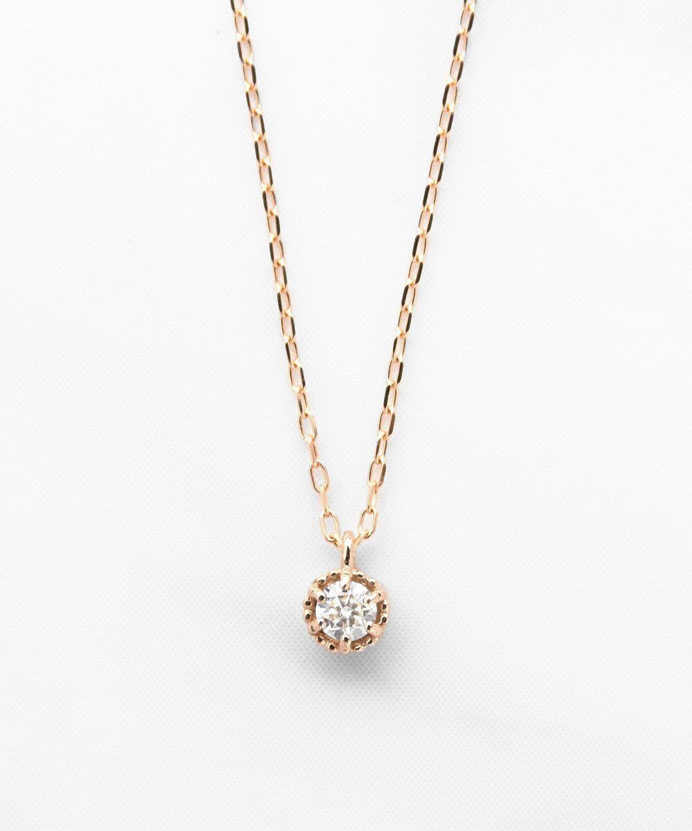【トッカ/TOCCA】の【WEB限定】FLORA K10 DIAMOND NECKLACE K10 ダイヤモンド ネックレス インテリア・キッズ・メンズ・レディースファッション・服の通販 founy(ファニー) 　ファッション　Fashion　レディースファッション　Fashion for Women　ジュエリー　Jewelry　ネックレス　Necklaces & Pendants　アクセサリー　Fashion Accessories　アンティーク　Antique-Inspired　シンプル　Simple, Minimal　ダイヤモンド　Diamond, Brilliant Cut　チェーン　Chain, Chain Strap　ネックレス　Necklace, Pendant Necklace　フェミニン　Feminine, Girly　フォルム　Silhouette, Form　ポーチ　Pouch, Small Case　モダン　Modern, Contemporary　ラウンド　Round, Round Neck　おすすめ　Recommended / Our Picks　ピンクゴールド系|ID: prp329100004675912 ipo3291000000033786959