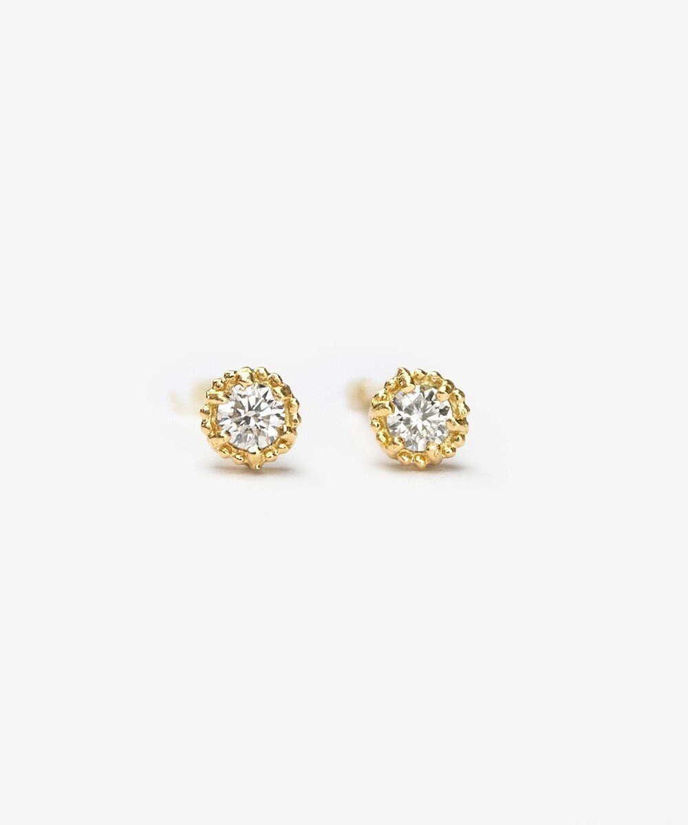 【トッカ/TOCCA】の【WEB限定】FLORA K18 DIAMOND K18 PIERCED EARRINGS K18 ダイヤモンド ピアス インテリア・キッズ・メンズ・レディースファッション・服の通販 founy(ファニー) 　ファッション　Fashion　レディースファッション　Fashion for Women　ジュエリー　Jewelry　ファッションリング　Fashion Rings　イヤリング・フープ・ドロップタイプ　Hoop, Drop & Clip Earrings　アクセサリー　Fashion Accessories　アンティーク　Antique-Inspired　シンプル　Simple, Minimal　ダイヤモンド　Diamond, Brilliant Cut　フェミニン　Feminine, Girly　フォルム　Silhouette, Form　ポーチ　Pouch, Small Case　モダン　Modern, Contemporary　ラウンド　Round, Round Neck　おすすめ　Recommended / Our Picks　ゴールド系|ID: prp329100004675913 ipo3291000000034566244