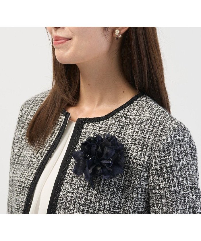 【ジェイ プレス/J.PRESS】のトリプル コサージュ インテリア・キッズ・メンズ・レディースファッション・服の通販 founy(ファニー) https://founy.com/ ファッション Fashion レディースファッション Fashion for Women アクセサリー Fashion Accessories エレガント 上品 Elegant クール Cool, Chic セレモニー Ceremony トリプル Triple, Three Layers ブローチ Brooch, Pin Brooch |ID: prp329100004675914 ipo3291000000034378229