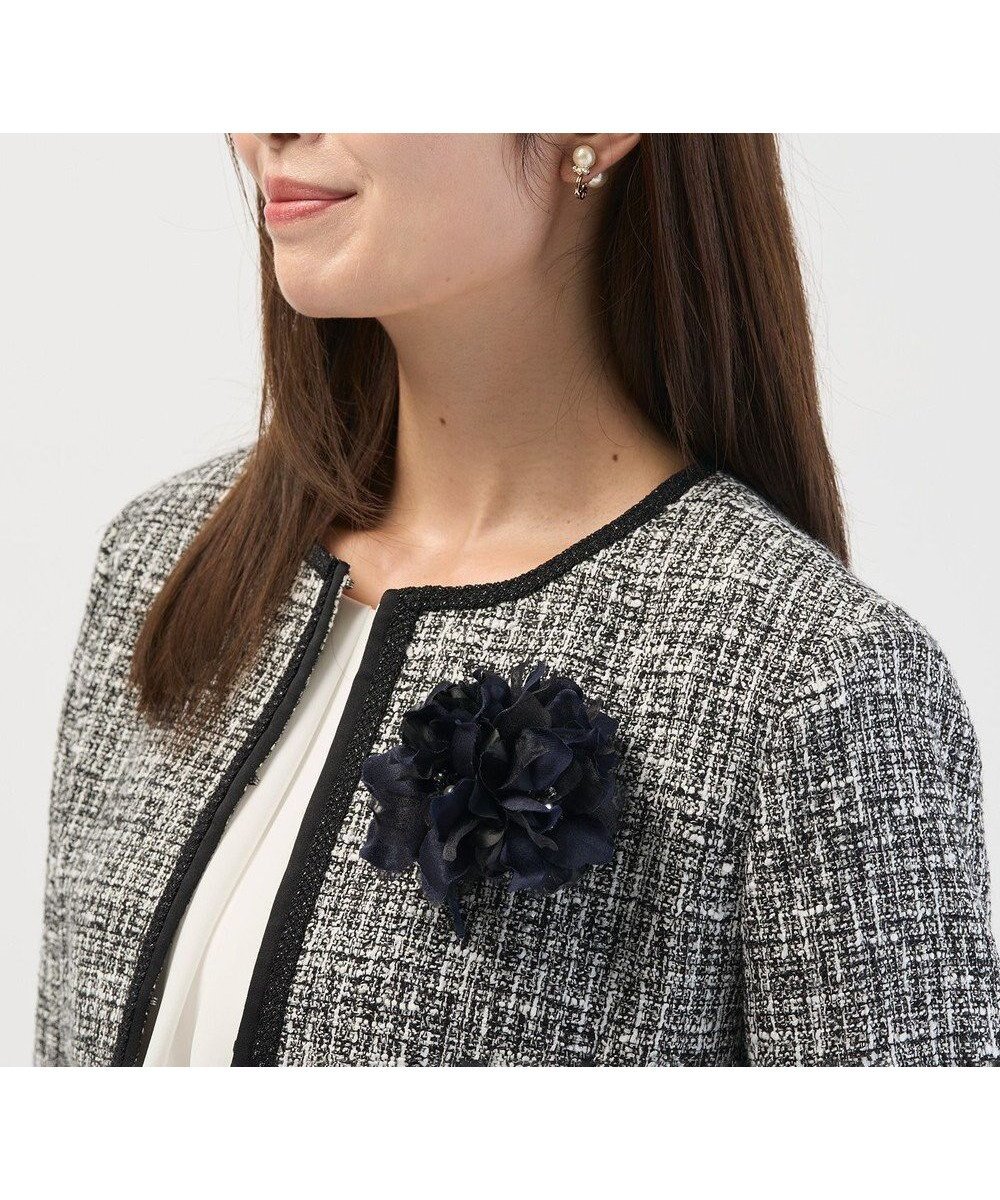 【ジェイ プレス/J.PRESS】のトリプル コサージュ インテリア・キッズ・メンズ・レディースファッション・服の通販 founy(ファニー) ファッション Fashion レディースファッション Fashion for Women アクセサリー Fashion Accessories エレガント 上品 Elegant クール Cool, Chic セレモニー Ceremony トリプル Triple, Three Layers ブローチ Brooch, Pin Brooch ブラック系|ID: prp329100004675914 ipo3291000000034378230