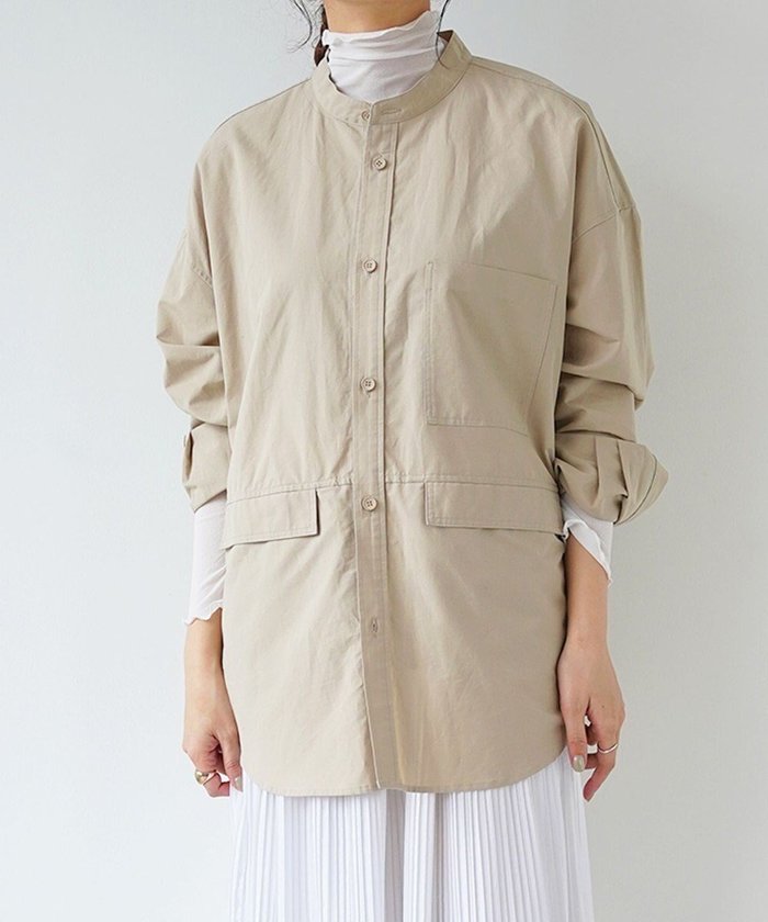 【ホワイトメイルズ/WHITE MAILS】の【UNISEX】COTTON PAPER POPLIN BAND COLLAR SHIRT シャツ インテリア・キッズ・メンズ・レディースファッション・服の通販 founy(ファニー) https://founy.com/ ファッション Fashion レディースファッション Fashion for Women トップス・カットソー Cut & Sew Tops シャツ・ブラウス・オフィスカジュアル Elegant Blouses & Button-Ups フラップ Flap, Flap Pocket ベーシック Basic, Essential ポケット Pocket, Pocket Detail ユニセックス Unisex, Genderless A/W・秋冬 Autumn/Winter S/S・春夏 SS, Spring/Summer, Warm Season 夏 Summer |ID: prp329100004675924 ipo3291000000033787005