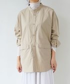 【ホワイトメイルズ/WHITE MAILS】の【UNISEX】COTTON PAPER POPLIN BAND COLLAR SHIRT シャツ ベージュ|ID: prp329100004675924 ipo3291000000033787006