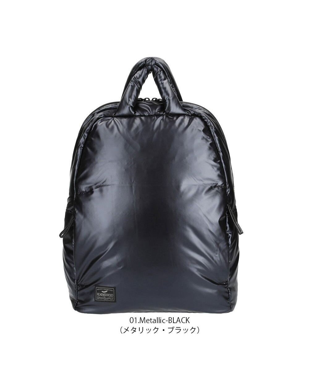 【ルートート/ROOTOTE】の1475【温活&軽量】LT.セオルー.フェザー.カラー-B インテリア・キッズ・メンズ・レディースファッション・服の通販 founy(ファニー) 　ファッション　Fashion　レディースファッション　Fashion for Women　バッグ　Bags　カメラ　Camera Accessories　傘　Umbrella, Parasol　軽量　Lightweight, Ultra Light　ショルダー　Shoulder, Shoulder Strap　ジャケット　Jacket, Outerwear　ストール　Stole, Wrap　スポーツ　Sports, Activewear　スマホ　Smartphone, Mobile Device　スマート　Smart, Elegant　ダウン　Down, Puffer　フィット　Fit, Slim Fit　フェザー　Feather, Feather Detail　ポケット　Pocket, Pocket Detail　リュック　Backpack, Rucksack　ビジネス 仕事 通勤　Business / Work / Commuting　01:メタリックブラック|ID: prp329100004675930 ipo3291000000034256475