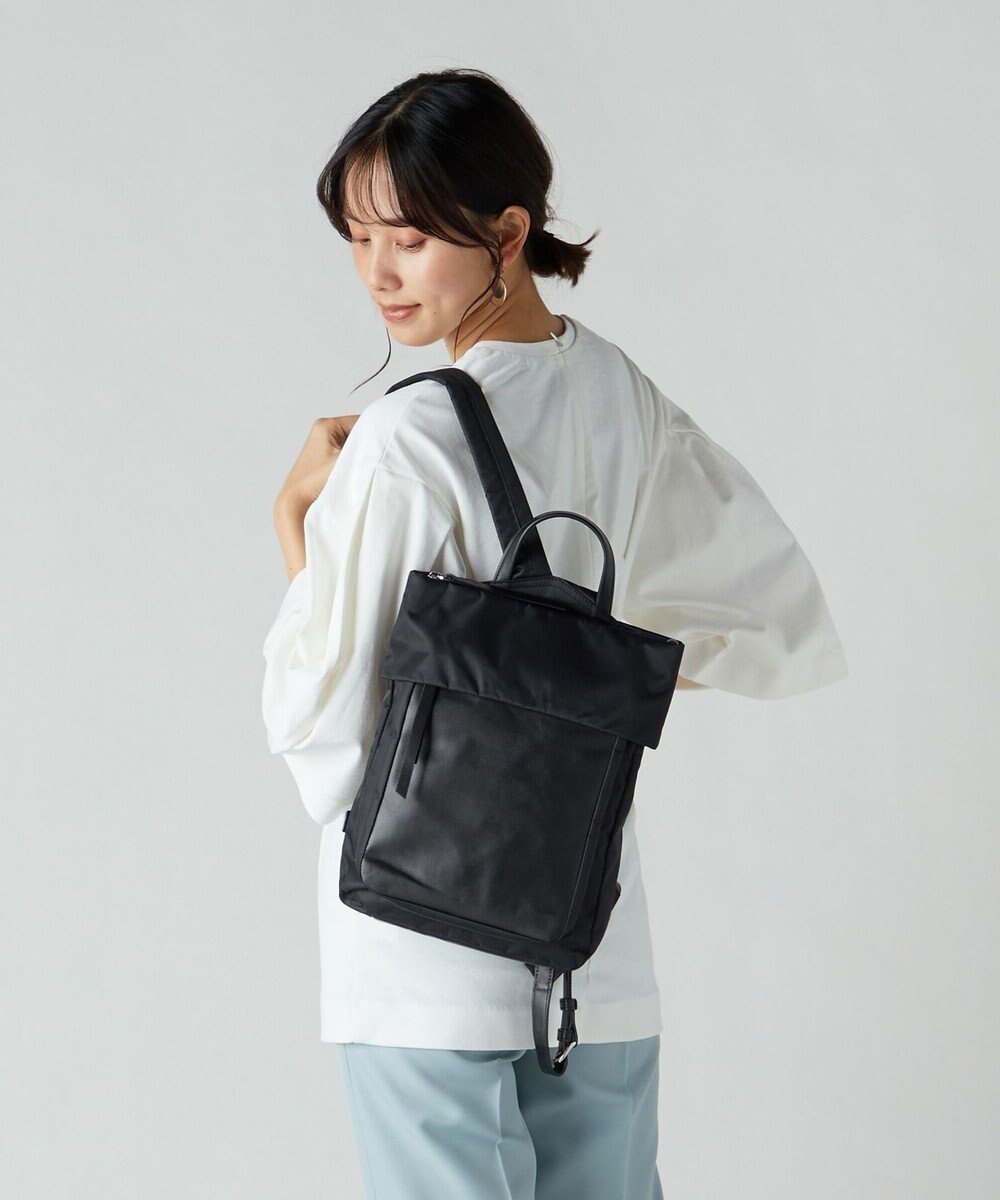 【イザック/Y'SACCS】のリサイクルナイロン×カウレザー ラップリュック Sサイズ 人気、トレンドファッション・服の通販 founy(ファニー) ファッション Fashion レディースファッション Fashion for Women バッグ Bags スマート Smart, Elegant フェミニン Feminine, Girly ポケット Pocket, Pocket Detail ラップ Wrap, Wrap Design リュック Backpack, Rucksack other-1|ID: prp329100004675934 ipo3291000000034256511