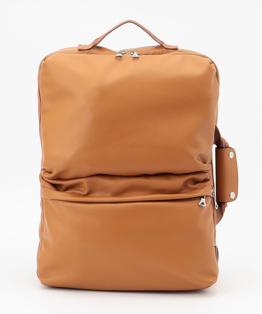 【アンビリオン/UNBILLION】のOtias スムースタイプ合皮ビジカジ3WAYバッグ インテリア・キッズ・メンズ・レディースファッション・服の通販 founy(ファニー) ファッション Fashion レディースファッション Fashion for Women バッグ Bags 春 Spring 軽量 Lightweight, Ultra Light ショルダー Shoulder, Shoulder Strap ポケット Pocket, Pocket Detail メッシュ Mesh, Net Fabric ラウンド Round, Round Neck ラバー Rubber, Rubber Sole リュック Backpack, Rucksack キャメル|ID: prp329100004675947 ipo3291000000034256587