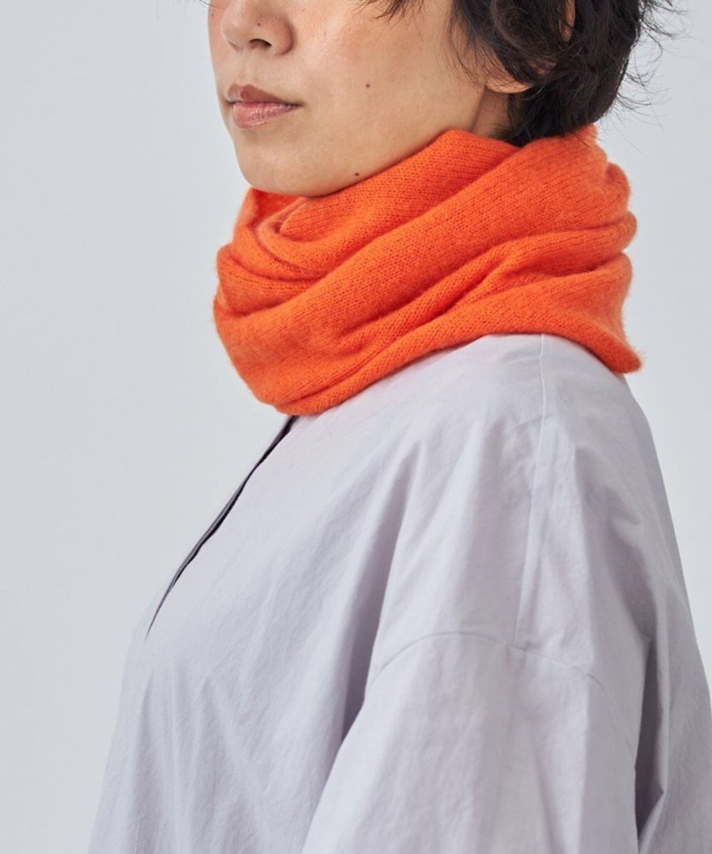 【アンドウール/AND WOOL】の〈上質な素材と手仕事から生まれた優しいニット〉カシミヤ100%のスヌード インテリア・キッズ・メンズ・レディースファッション・服の通販 founy(ファニー) 　ファッション　Fashion　レディースファッション　Fashion for Women　トップス・カットソー　Cut & Sew Tops　ニット　Knit Tops & Sweaters　マフラー・スヌード / 冬小物の定番　Scarves & Mufflers　キャンバス　Canvas, Canvas Fabric　スヌード　Snood, Infinity Scarf　手編み　Hand-Knitted, Handmade Knit　ベーシック　Basic, Essential　マフラー　Scarf, Muffler　A/W・秋冬　Autumn/Winter　ギフト プレゼント　Gift / Present　オレンジ|ID: prp329100004675949 ipo3291000000033787110