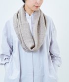 【アンドウール/AND WOOL】の〈上質な素材と手仕事から生まれた優しいニット〉カシミヤ100%のスヌード ベージュ|ID: prp329100004675949 ipo3291000000035930366