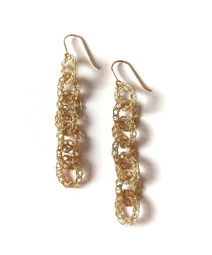 【カスミノ/CASUMINO】のchain 7連 ピアス インテリア・キッズ・メンズ・レディースファッション・服の通販 founy(ファニー) https://founy.com/ ファッション Fashion レディースファッション Fashion for Women アクセサリー Fashion Accessories イヤリング Earrings かぎ針 Crochet チェーン Chain, Chain Strap 手編み Hand-Knitted, Handmade Knit ワイヤー Wire, Wired Bra エレガント 上品 Elegant |ID: prp329100004675960 ipo3291000000034256608