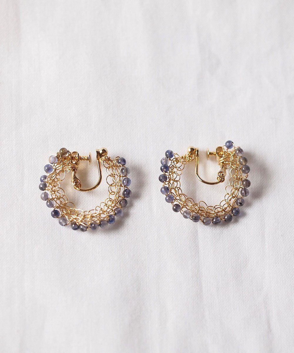 【カスミノ/CASUMINO】のsweet pie iolite mini イヤリング 人気、トレンドファッション・服の通販 founy(ファニー) 　ファッション　Fashion　レディースファッション　Fashion for Women　ジュエリー　Jewelry　ファッションリング　Fashion Rings　イヤリング・フープ・ドロップタイプ　Hoop, Drop & Clip Earrings　アクセサリー　Fashion Accessories　イヤリング　Earrings　かぎ針　Crochet　手編み　Hand-Knitted, Handmade Knit　ワイヤー　Wire, Wired Bra　 other-1|ID: prp329100004675970 ipo3291000000033787162