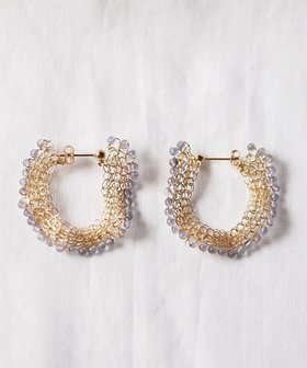 【カスミノ/CASUMINO】のsweet pie iolite ピアス 人気、トレンドファッション・服の通販 founy(ファニー) ファッション Fashion レディースファッション Fashion for Women アクセサリー Fashion Accessories イヤリング Earrings かぎ針 Crochet 手編み Hand-Knitted, Handmade Knit ワイヤー Wire, Wired Bra |ID:prp329100004675975