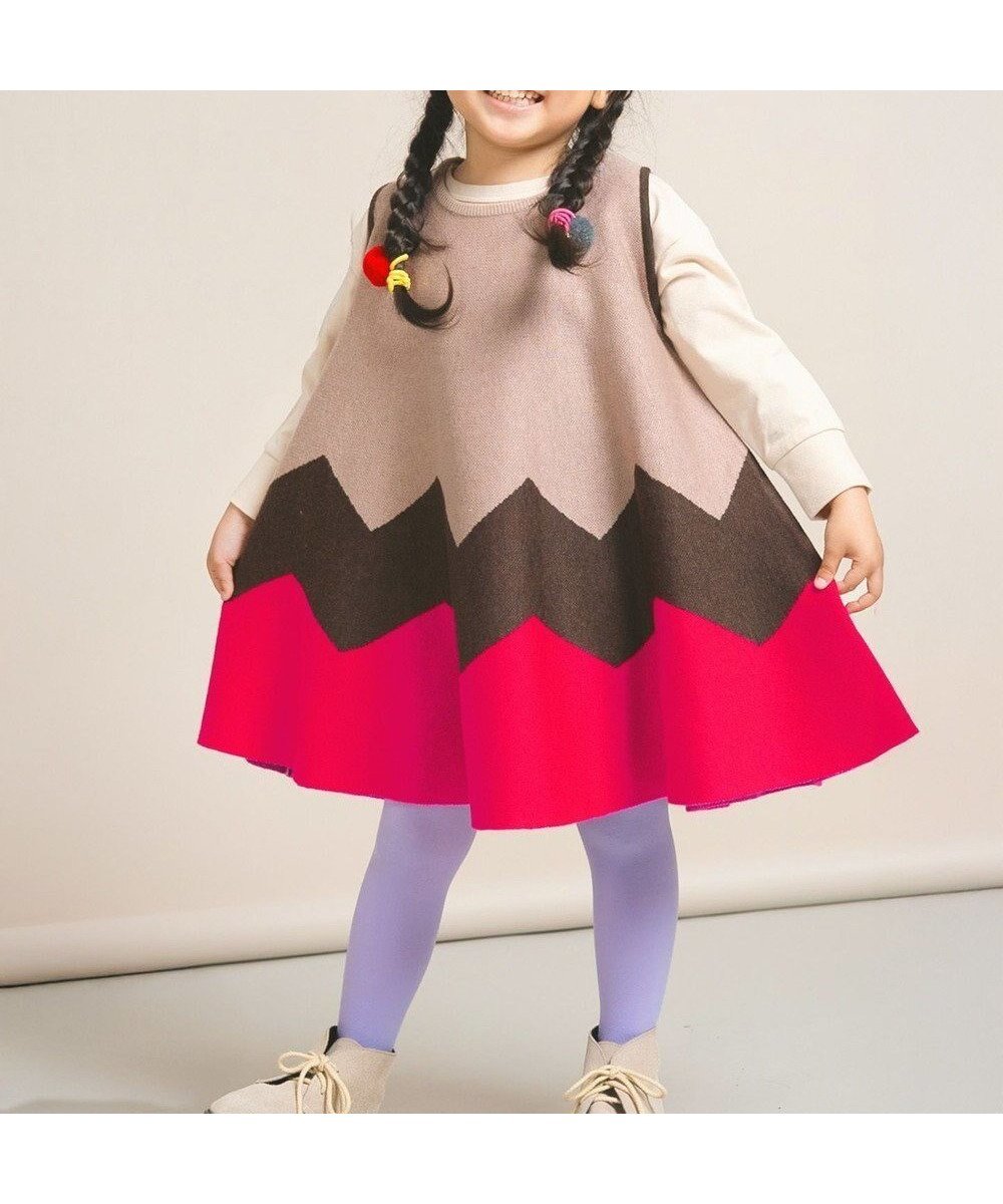 【アミアミ/AmiAmi / KIDS】の【洗濯機可】ノースリーブギザギザワンピース 85cm~130cm インテリア・キッズ・メンズ・レディースファッション・服の通販 founy(ファニー) ファッション Fashion キッズファッション Fashion for Kids ワンピース Dresses オレンジ Orange 洗える Machine Washable カットソー Cut and Sewn Top カラフル Colorful Design タートルネック Turtleneck, High Neck ノースリーブ Sleeveless, No-Sleeve 長袖 Long Sleeve, Full Sleeve A/W・秋冬 Autumn/Winter S/S・春夏 SS, Spring/Summer, Warm Season 夏 Summer ベージュ|ID: prp329100004676082 ipo3291000000033870233