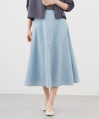 【ジェイ プレス/J.PRESS】の【洗える】アセVis ギンガム スカート シーグリーン系3|ID: prp329100004676086 ipo3291000000034278260