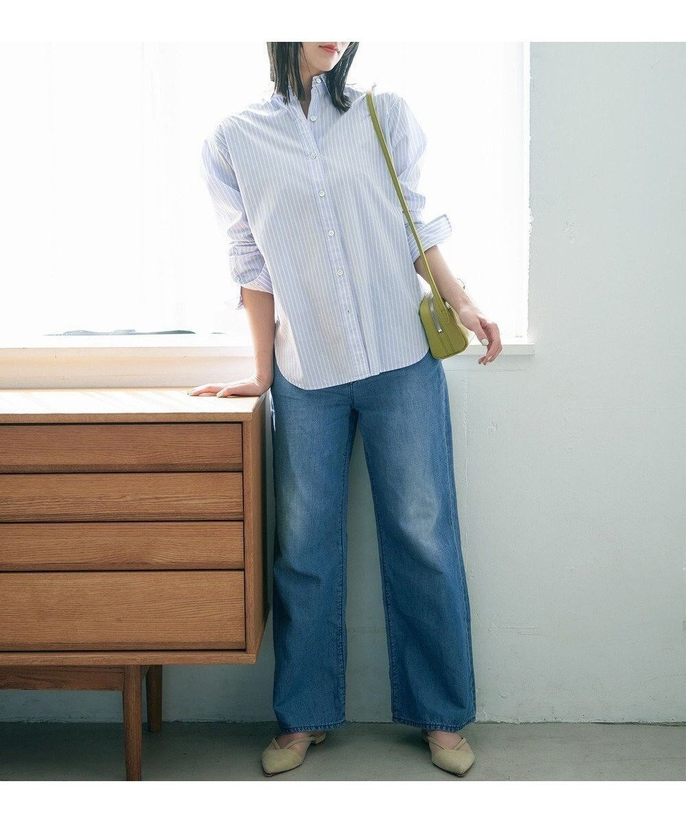 【サキュウ/caqu】の【洗える/リネン混/涼しい】FS linen wide flare ワイドフレアデニム 人気、トレンドファッション・服の通販 founy(ファニー) ファッション Fashion レディースファッション Fashion for Women パンツ Pants & Trousers デニムパンツ・ジーンズ・美脚デニム Denim Jeans & Pants インディゴ Indigo Denim 春 Spring 洗える Machine Washable 軽量 Lightweight, Ultra Light ジーンズ Jeans, Denim Pants スマート Smart, Elegant センター Center, Center Line デニム Denim, Jeans Material ハイライズ High Rise, High Waist ファブリック Fabric, Textile リネン Linen, Linen Fabric A/W・秋冬 Autumn/Winter S/S・春夏 SS, Spring/Summer, Warm Season 夏 Summer エレガント 上品 Elegant other-1|ID: prp329100004676094 ipo3291000000034280554