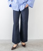 【サキュウ/caqu】の【洗える/リネン混/涼しい】FS linen wide flare ワイドフレアデニム rinse|ID: prp329100004676094 ipo3291000000034280558