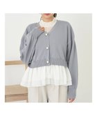 【アースミュージックアンドエコロジー/earth music&ecology】のマルチwayペプラムニットカーディガン Grayish Blue|ID: prp329100004676095 ipo3291000000034284236