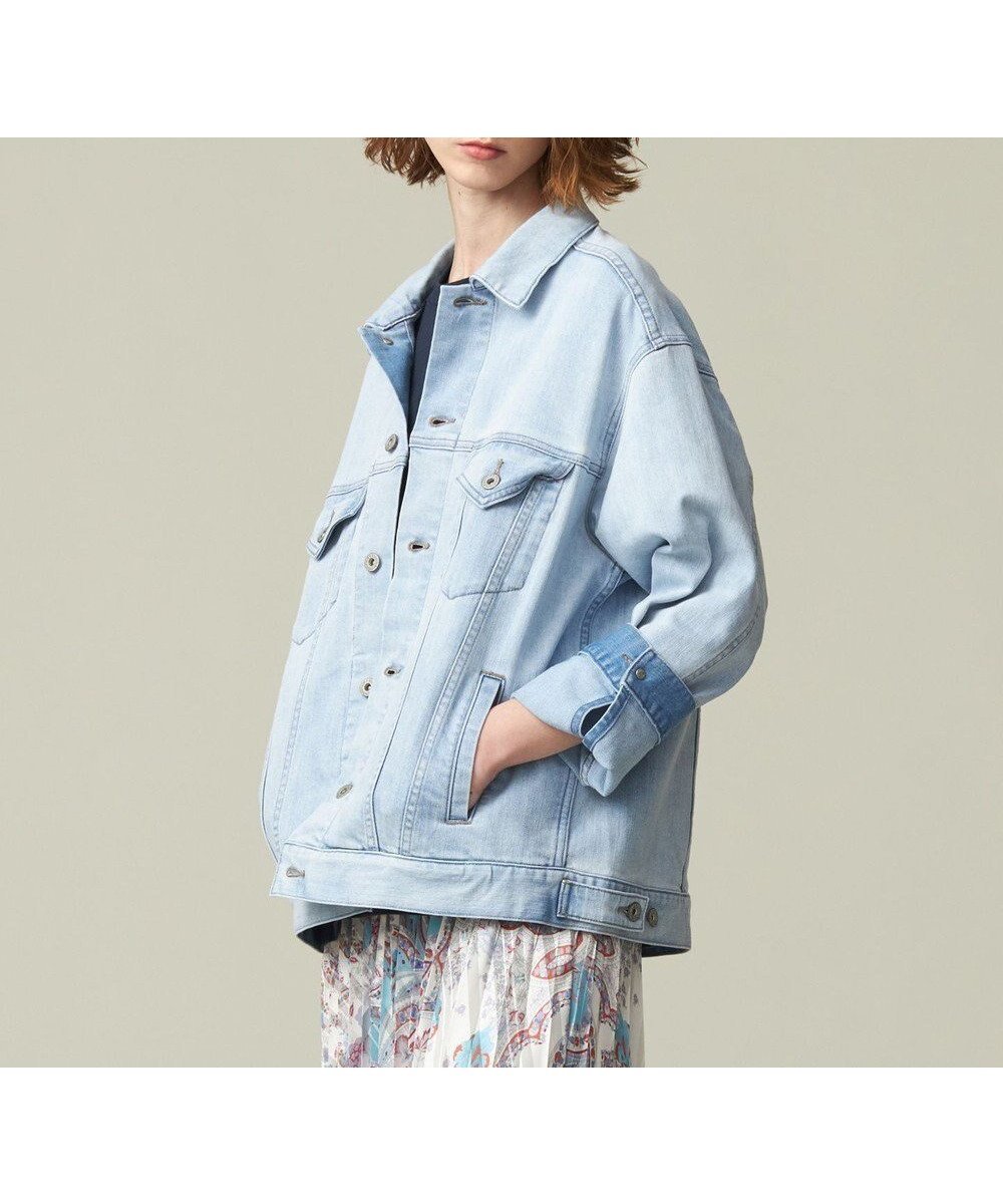 【ジェイプレスヨークストリート/J.PRESS YORK STREET】の【UNISEX】デニムジャケット インテリア・キッズ・メンズ・レディースファッション・服の通販 founy(ファニー) 　ファッション　Fashion　レディースファッション　Fashion for Women　アウター　Coat / Outerwear Collection　レディースジャケット・軽アウター　Jackets　デニムジャケット / カジュアルアウター　Denim Jackets　軽量　Lightweight, Ultra Light　ショルダー　Shoulder, Shoulder Strap　ジャケット　Jacket, Outerwear　ジーンズ　Jeans, Denim Pants　デニム　Denim, Jeans Material　ドロップ　Drop Shoulder, Dropped Style　パーカー　Hoodie, Parka　ポケット　Pocket, Pocket Detail　ユニセックス　Unisex, Genderless　冬　Winter / This Winter　A/W・秋冬　Autumn/Winter　S/S・春夏　SS, Spring/Summer, Warm Season　夏　Summer　スカイブルー系|ID: prp329100004676097 ipo3291000000035889989