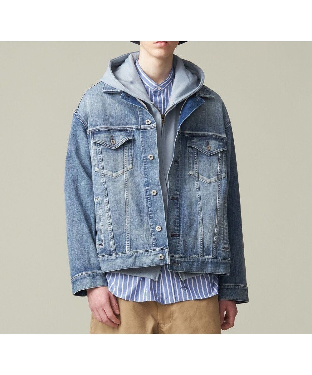 【ジェイプレスヨークストリート/J.PRESS YORK STREET】の【UNISEX】デニムジャケット インテリア・キッズ・メンズ・レディースファッション・服の通販 founy(ファニー) 　ファッション　Fashion　レディースファッション　Fashion for Women　アウター　Coat / Outerwear Collection　レディースジャケット・軽アウター　Jackets　デニムジャケット / カジュアルアウター　Denim Jackets　軽量　Lightweight, Ultra Light　ショルダー　Shoulder, Shoulder Strap　ジャケット　Jacket, Outerwear　ジーンズ　Jeans, Denim Pants　デニム　Denim, Jeans Material　ドロップ　Drop Shoulder, Dropped Style　パーカー　Hoodie, Parka　ポケット　Pocket, Pocket Detail　ユニセックス　Unisex, Genderless　冬　Winter / This Winter　A/W・秋冬　Autumn/Winter　S/S・春夏　SS, Spring/Summer, Warm Season　夏　Summer　ネイビー系|ID: prp329100004676097 ipo3291000000035889991