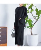 【ティアクラッセ/Tiaclasse】の【2点セット】Wフェイスニットベスト&ニットワンピース ブラック|ID: prp329100004676110 ipo3291000000034664588