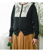 【ムーク/muuc】の〈高品質スーピマ超長綿100%〉ヒルガオ刺繍 コットンカーディガン ブラック|ID: prp329100004676125 ipo3291000000034316523