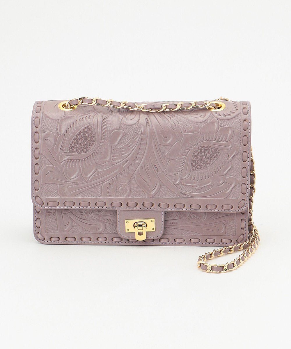 【グレース コンチネンタル/GRACE CONTINENTAL】のCarvingChainBAG インテリア・キッズ・メンズ・レディースファッション・服の通販 founy(ファニー) 　ファッション　Fashion　レディースファッション　Fashion for Women　バッグ　Bags　ヴィンテージ　Vintage Style　春　Spring　クラシカル　Classical, Vintage-Inspired　チェーン　Chain, Chain Strap　定番　Standard, Basic Item　ハンド　Hand, Handmade　フェミニン　Feminine, Girly　フォーマル　Formal, Dressy　ベーシック　Basic, Essential　S/S・春夏　SS, Spring/Summer, Warm Season　夏　Summer　ラベンダー|ID: prp329100004676155 ipo3291000000033788494