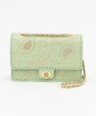 【グレース コンチネンタル/GRACE CONTINENTAL】のCarvingChainBAG ライトグリーン|ID: prp329100004676155 ipo3291000000033788495