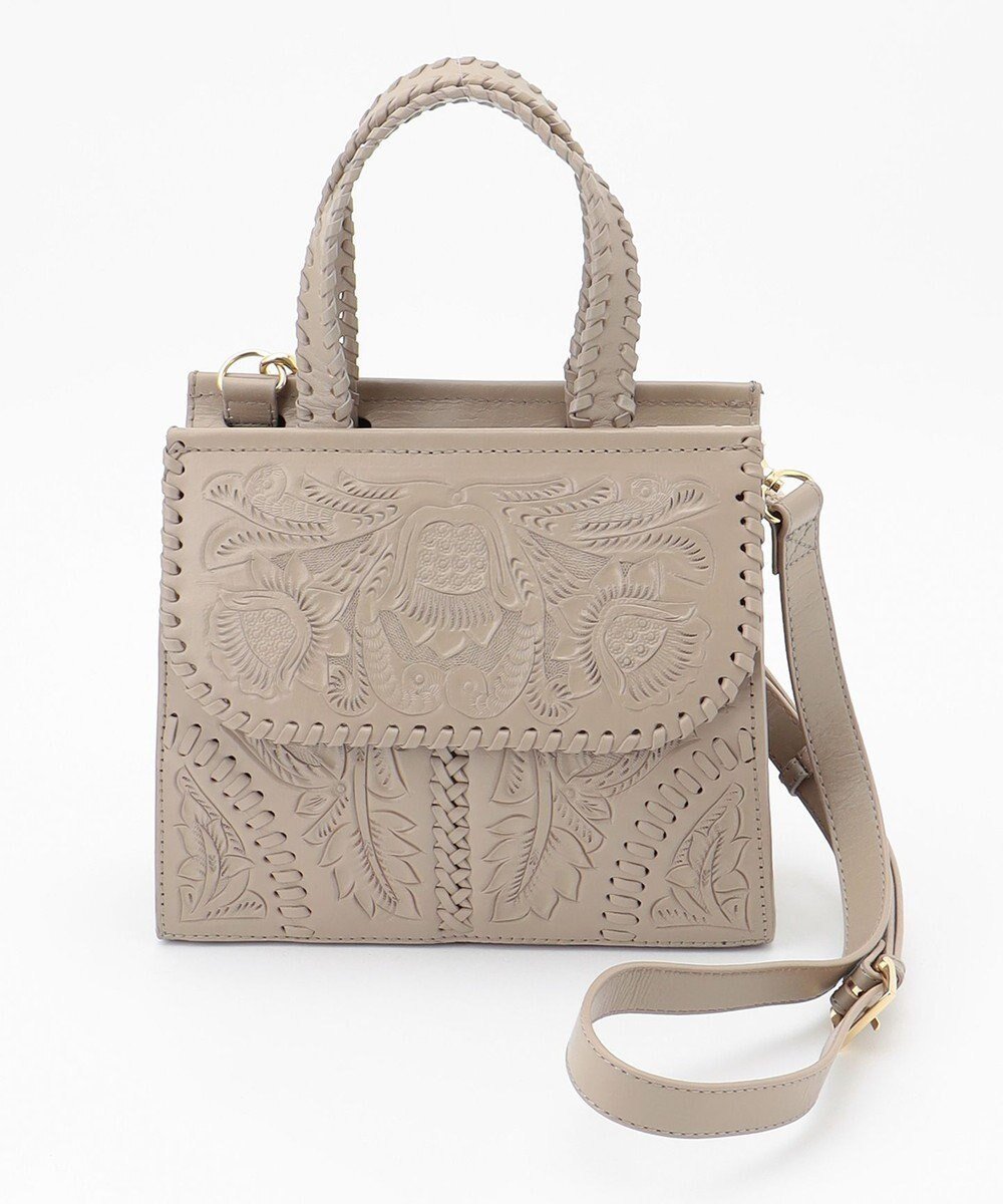 【グレース コンチネンタル/GRACE CONTINENTAL】のMini satchel インテリア・キッズ・メンズ・レディースファッション・服の通販 founy(ファニー) 　ファッション　Fashion　レディースファッション　Fashion for Women　ヴィンテージ　Vintage Style　スクエア　Square, Square Shape　定番　Standard, Basic Item　ハンド　Hand, Handmade　ラップ　Wrap, Wrap Design　グレージュ|ID: prp329100004676156 ipo3291000000033788499