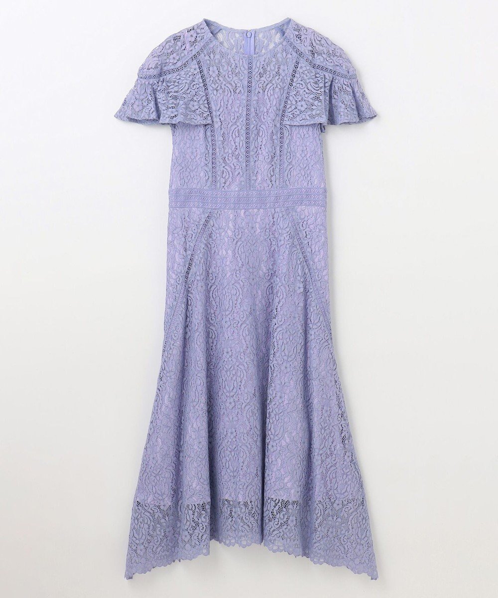 【グレース コンチネンタル/GRACE CONTINENTAL】の【オンライン限定ドレス】Cherbourg インテリア・キッズ・メンズ・レディースファッション・服の通販 founy(ファニー) 　ファッション　Fashion　レディースファッション　Fashion for Women　ワンピース　Dresses　フォーマル・パーティードレス・結婚式用ドレス　Elegant & Casual Dresses　クラシカル　Classical, Vintage-Inspired　ドレス　Dress, One-Piece　パターン　Pattern, Design Print　パッチワーク　Patchwork, Mixed Fabric　レース　Lace, Lace Fabric　夏　Summer　S/S・春夏　SS, Spring/Summer, Warm Season　A/W・秋冬　Autumn/Winter　ラベンダー|ID: prp329100004676170 ipo3291000000033788551
