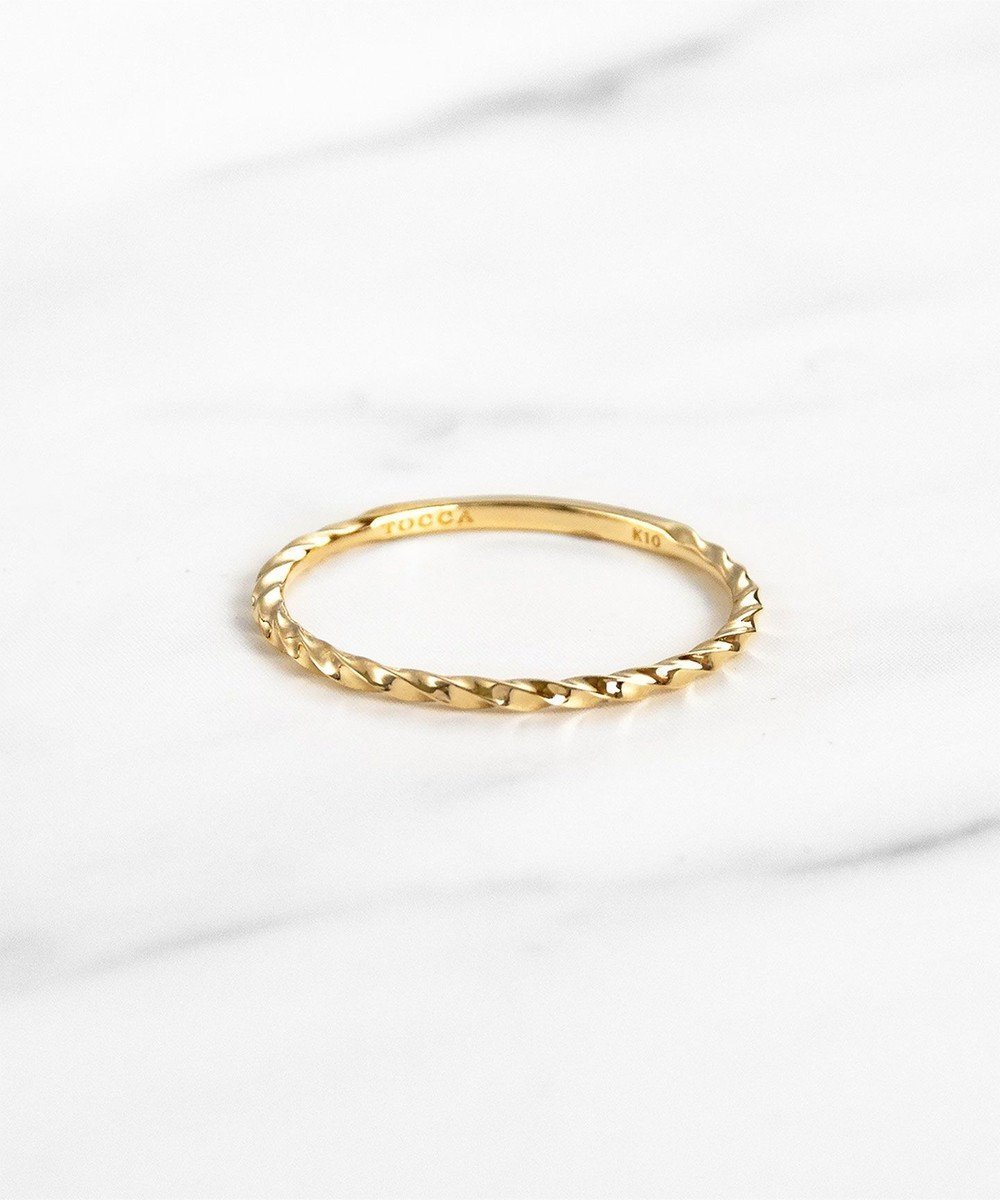 【トッカ/TOCCA】の【WEB限定】LEGAME RING K10 指輪 インテリア・キッズ・メンズ・レディースファッション・服の通販 founy(ファニー) 　ファッション　Fashion　レディースファッション　Fashion for Women　アクセサリー　Fashion Accessories　アンティーク　Antique-Inspired　シンプル　Simple, Minimal　テクスチャー　Texture, Textured Fabric　ビジュー　Bijou, Jewel-like Accent　ポーチ　Pouch, Small Case　おすすめ　Recommended / Our Picks　ゴールド系|ID: prp329100004676174 ipo3291000000033788561