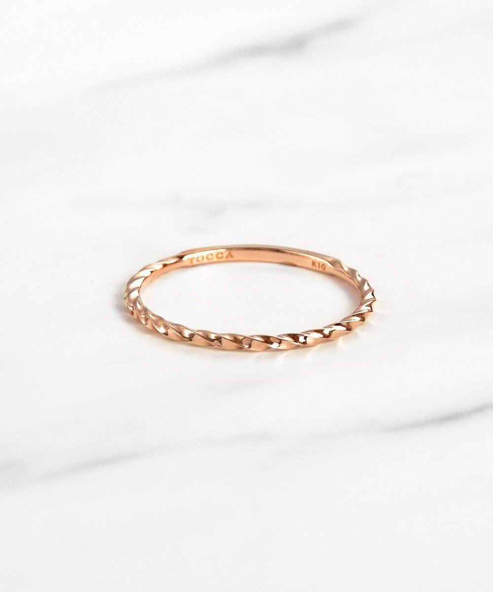 【トッカ/TOCCA】の【WEB限定】LEGAME RING K10 指輪 インテリア・キッズ・メンズ・レディースファッション・服の通販 founy(ファニー) 　ファッション　Fashion　レディースファッション　Fashion for Women　アクセサリー　Fashion Accessories　アンティーク　Antique-Inspired　シンプル　Simple, Minimal　テクスチャー　Texture, Textured Fabric　ビジュー　Bijou, Jewel-like Accent　ポーチ　Pouch, Small Case　おすすめ　Recommended / Our Picks　ピンクゴールド系|ID: prp329100004676174 ipo3291000000033788562