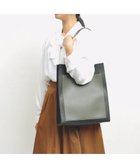 【アンビリオン/UNBILLION】のcachecache WEB限定シンセティックレザーフロントポケットトート ブラックグレー|ID: prp329100004676176 ipo3291000000034256954