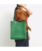 【アンビリオン/UNBILLION】のcachecache WEB限定シンセティックレザーフロントポケットトート グリーン|ID: prp329100004676176 ipo3291000000034256955