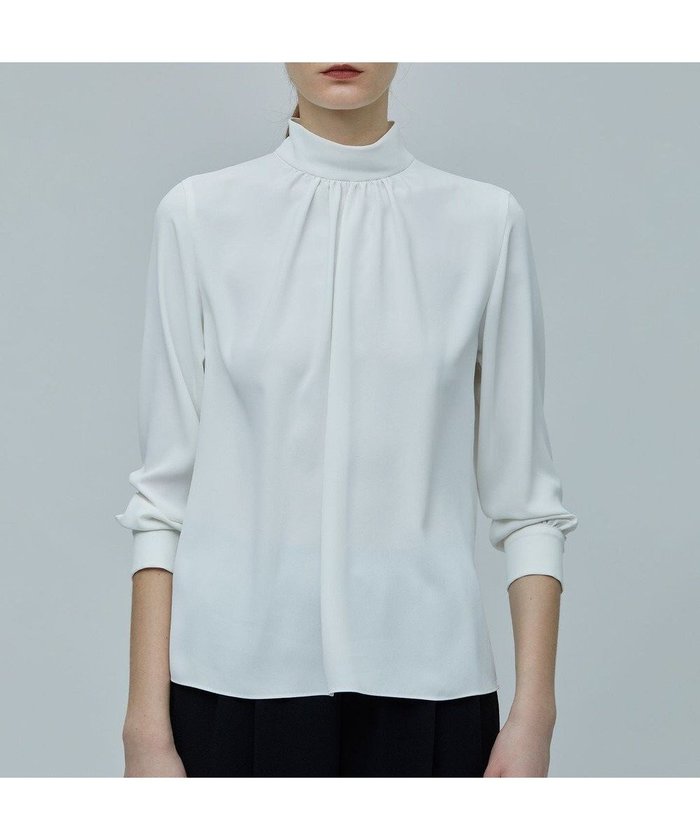 【ベイジ,/BEIGE,】のEVA / ハイネックロングスリーブブラウス インテリア・キッズ・メンズ・レディースファッション・服の通販 founy(ファニー) https://founy.com/ ファッション Fashion レディースファッション Fashion for Women トップス・カットソー Cut & Sew Tops シャツ・ブラウス・オフィスカジュアル Elegant Blouses & Button-Ups とろみ Fluid, Flowy Fabric インナー Innerwear エレガント 上品 Elegant ギャザー Gathered, Ruffled ジョーゼット Georgette, Semi-Sheer Fabric ストレッチ Stretch, Stretchy Fabric ドレープ Drape, Draping Fabric ハイネック High Neck, Mock Neck フォルム Silhouette, Form 夏 Summer 春 Spring S/S・春夏 SS, Spring/Summer, Warm Season |ID: prp329100004676180 ipo3291000000034256978