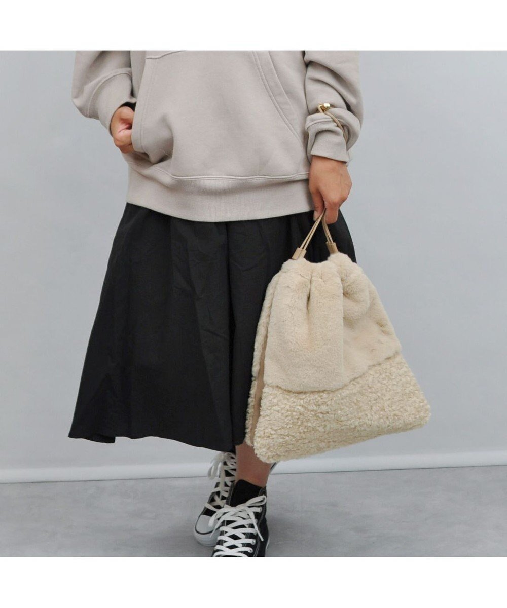 【アンビリオン/UNBILLION】のcachecache 切り替えエコファー三つ口巾着トート インテリア・キッズ・メンズ・レディースファッション・服の通販 founy(ファニー) ファッション Fashion レディースファッション Fashion for Women バッグ Bags カラフル Colorful Design 巾着 Drawstring Bag, Kinchaku 財布 Wallet, Purse ハンド Hand, Handmade ポーチ Pouch, Small Case ミックス Mix, Mixed Style モチーフ Motif, Design Theme 再入荷 Restock / Back in Stock アイボリー|ID: prp329100004676183 ipo3291000000034256999