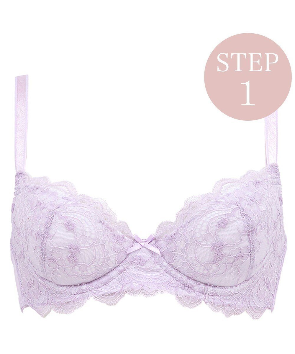 【ブラデリス ニューヨーク/BRADELIS New York】の【BRADELIS New York / 育乳ブラ・STEP1 集める】 ジャスミンブラ しっかりバストを集めてナチュラルなシルエットを作る補整ブラ CA115111 インテリア・キッズ・メンズ・レディースファッション・服の通販 founy(ファニー) 　ファッション　Fashion　レディースファッション　Fashion for Women　アンダー　Underwear Essentials　コンパクト　Compact, Small Size　シャーリング　Shirring, Ruched　雑誌　Magazine, Fashion Magazine　タンブラー　Tumbler, Travel Mug　フィット　Fit, Slim Fit　ブラジャー　Bra, Lingerie　ランジェリー　Lingerie, Intimate Wear　レース　Lace, Lace Fabric　ワイヤー　Wire, Wired Bra　おすすめ　Recommended / Our Picks　ライラック|ID: prp329100004676185 ipo3291000000033788600
