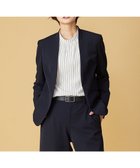【ジェイ プレス/J.PRESS】の【洗える】アルガンシルク ノーカラー ジャケット ネイビー系|ID: prp329100004676190 ipo3291000000033788618