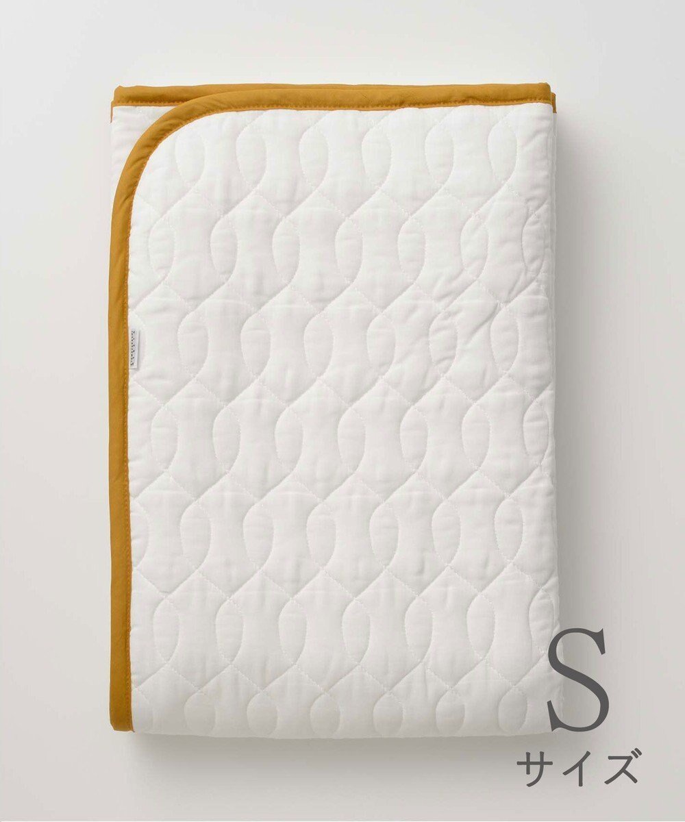 【京和晒綿紗/KYO WAZARASHI MENSYA】のガーゼ敷パッド (脱脂綿入り) 4層 シングルサイズ(100×210) インテリア・キッズ・メンズ・レディースファッション・服の通販 founy(ファニー) ファッション Fashion レディースファッション Fashion for Women 吸水 Absorbent, Quick-Dry ダブル Double, Double-Breasted バイアス Bias, Diagonal Cut リネン Linen, Linen Fabric 冬 Winter / This Winter 夏 Summer マスタードバイアス|ID: prp329100004676199 ipo3291000000034258058