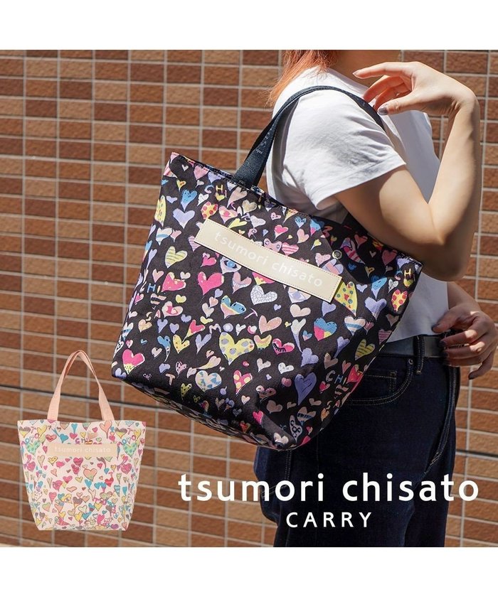 【ツモリチサト キャリー/tsumori chisato CARRY】のコットンハート プリント ハンドバッグ トートバッグ Mサイズ インテリア・キッズ・メンズ・レディースファッション・服の通販 founy(ファニー) https://founy.com/ ファッション Fashion レディースファッション Fashion for Women バッグ Bags イラスト Illustration ジャカード／ジャガード Jacquard, Woven Pattern テクスチャー Texture, Textured Fabric プリント Print, Printed Pattern リネン Linen, Linen Fabric 手描き Hand-Drawn, Illustrated |ID: prp329100004676214 ipo3291000000034257363