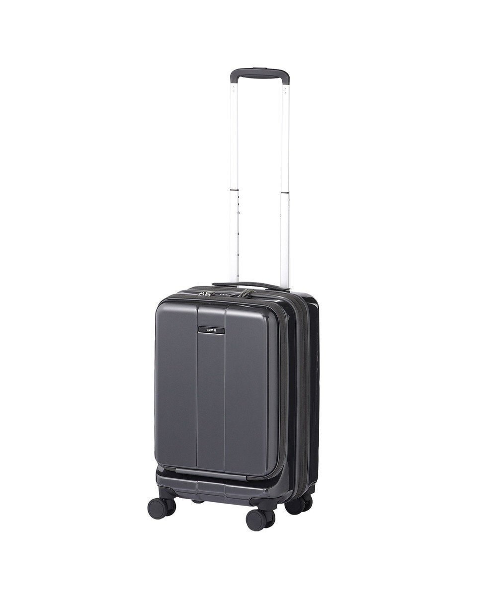 【エースバッグズアンドラゲッジ/ACE BAGS & LUGGAGE】のACE フォールズ スーツケース 2~3泊目安 フロントポケット・キャスターストッパー機能付き 06905 エース インテリア・キッズ・メンズ・レディースファッション・服の通販 founy(ファニー) 　ファッション　Fashion　レディースファッション　Fashion for Women　スーツ　Business Suits & Workwear　スーツケース キャリーケース　Suitcase / Carry Case　フロント　Front, Front Design　ポケット　Pocket, Pocket Detail　ガンメタリック|ID: prp329100004676218 ipo3291000000033788729