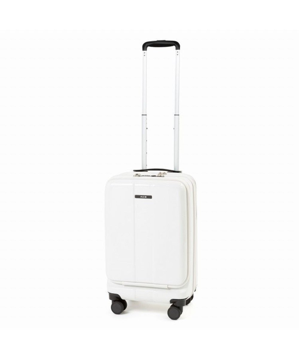 【エースバッグズアンドラゲッジ/ACE BAGS & LUGGAGE】のACE フォールズ スーツケース 2~3泊目安 フロントポケット・キャスターストッパー機能付き 06905 エース インテリア・キッズ・メンズ・レディースファッション・服の通販 founy(ファニー) 　ファッション　Fashion　レディースファッション　Fashion for Women　スーツ　Business Suits & Workwear　スーツケース キャリーケース　Suitcase / Carry Case　フロント　Front, Front Design　ポケット　Pocket, Pocket Detail　オフホワイト|ID: prp329100004676218 ipo3291000000033788731