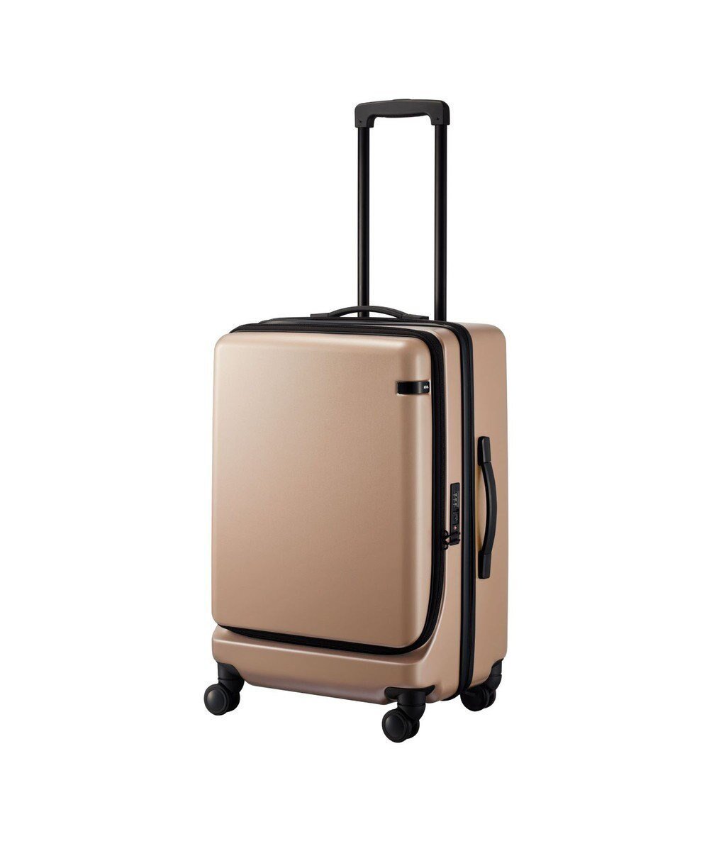【エースバッグズアンドラゲッジ/ACE BAGS & LUGGAGE】のace. TOKYO コーナーストーン2-Z スーツケース 06864 64L 4.1 kg エース インテリア・キッズ・メンズ・レディースファッション・服の通販 founy(ファニー) 　ファッション　Fashion　レディースファッション　Fashion for Women　スーツ　Business Suits & Workwear　シンプル　Simple, Minimal　ストーン　Stone, Gem-Like　フロント　Front, Front Design　ポケット　Pocket, Pocket Detail　スーツケース キャリーケース　Suitcase / Carry Case　ベージュ|ID: prp329100004676224 ipo3291000000033788760