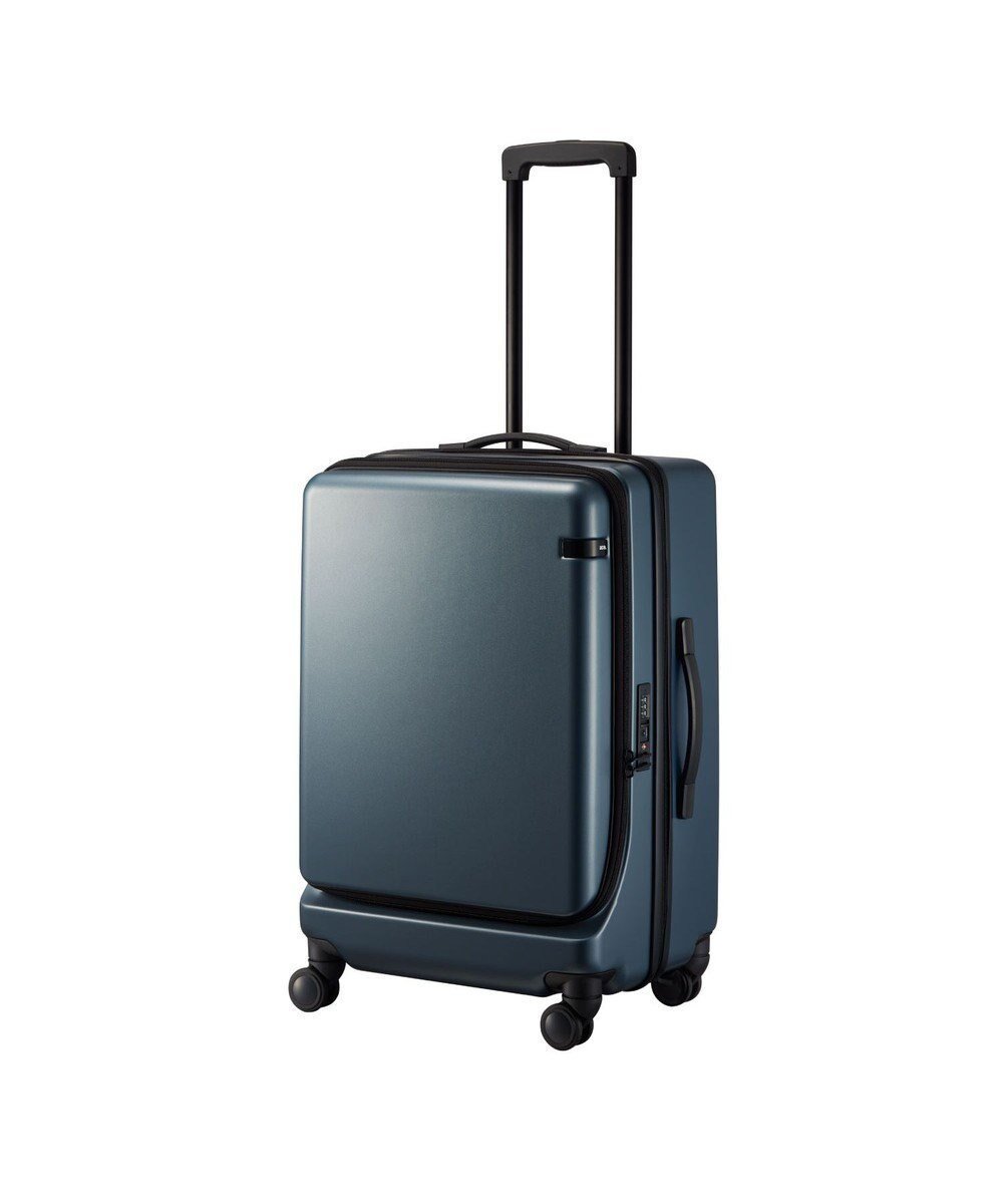 【エースバッグズアンドラゲッジ/ACE BAGS & LUGGAGE】のace. TOKYO コーナーストーン2-Z スーツケース 06864 64L 4.1 kg エース インテリア・キッズ・メンズ・レディースファッション・服の通販 founy(ファニー) 　ファッション　Fashion　レディースファッション　Fashion for Women　スーツ　Business Suits & Workwear　シンプル　Simple, Minimal　ストーン　Stone, Gem-Like　フロント　Front, Front Design　ポケット　Pocket, Pocket Detail　スーツケース キャリーケース　Suitcase / Carry Case　ブルーグレー|ID: prp329100004676224 ipo3291000000034257391