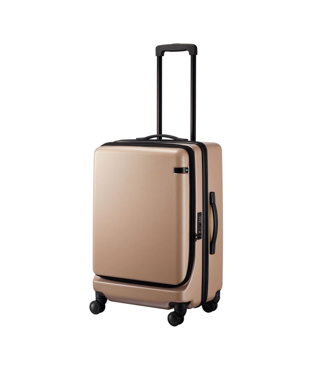 【エースバッグズアンドラゲッジ/ACE BAGS & LUGGAGE】のace. TOKYO コーナーストーン2-Z スーツケース 06864 64L 4.1 kg エース インテリア・キッズ・メンズ・レディースファッション・服の通販 founy(ファニー) 　ファッション　Fashion　レディースファッション　Fashion for Women　スーツ　Business Suits & Workwear　シンプル　Simple, Minimal　ストーン　Stone, Gem-Like　フロント　Front, Front Design　ポケット　Pocket, Pocket Detail　スーツケース キャリーケース　Suitcase / Carry Case　ベージュ|ID: prp329100004676224 ipo3291000000034257392