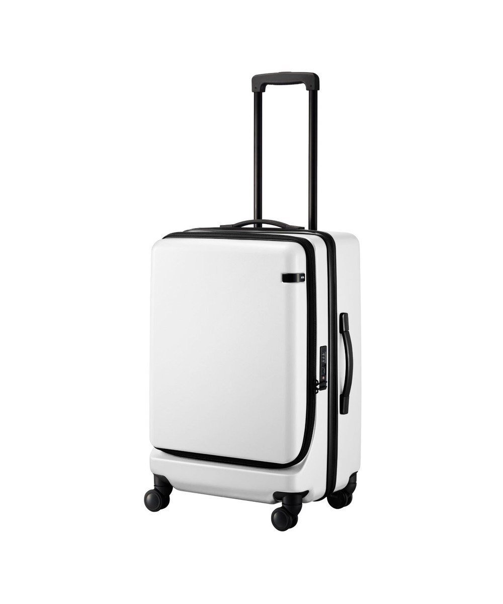 【エースバッグズアンドラゲッジ/ACE BAGS & LUGGAGE】のace. TOKYO コーナーストーン2-Z スーツケース 06864 64L 4.1 kg エース インテリア・キッズ・メンズ・レディースファッション・服の通販 founy(ファニー) 　ファッション　Fashion　レディースファッション　Fashion for Women　スーツ　Business Suits & Workwear　シンプル　Simple, Minimal　ストーン　Stone, Gem-Like　フロント　Front, Front Design　ポケット　Pocket, Pocket Detail　スーツケース キャリーケース　Suitcase / Carry Case　ホワイト|ID: prp329100004676224 ipo3291000000034257393