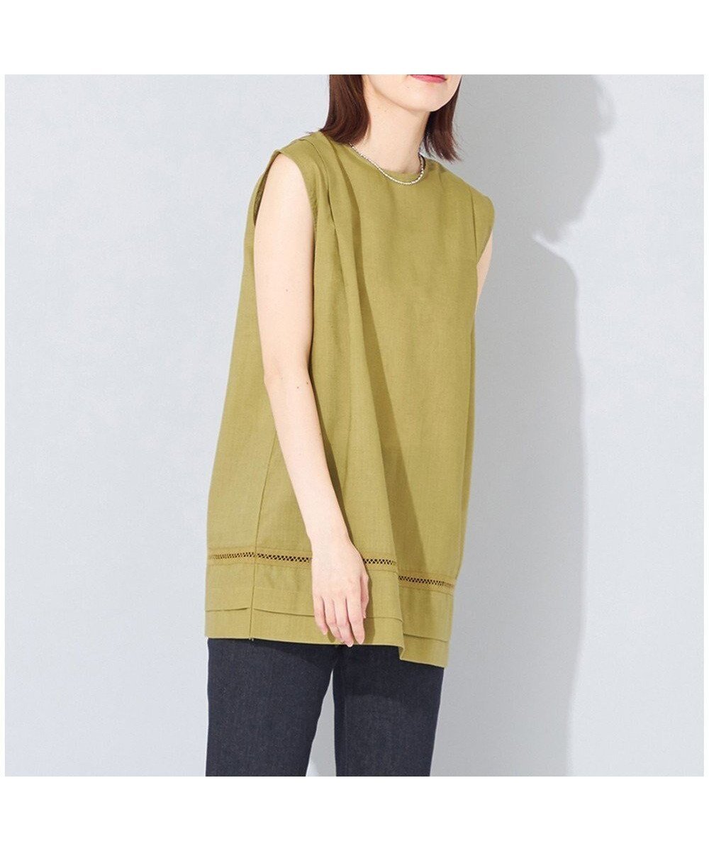 【シェアパーク/SHARE PARK】の【洗える】ウォッシャブルリネン ノースリブラウス インテリア・キッズ・メンズ・レディースファッション・服の通販 founy(ファニー) ファッション Fashion レディースファッション Fashion for Women トップス・カットソー Cut & Sew Tops シャツ・ブラウス・オフィスカジュアル Elegant Blouses & Button-Ups おすすめ Recommended / Our Picks ノースリーブ Sleeveless, No-Sleeve レース Lace, Lace Fabric 夏 Summer 春 Spring S/S・春夏 SS, Spring/Summer, Warm Season 洗える Machine Washable マスタード|ID: prp329100004676226 ipo3291000000034257402