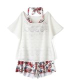 【三愛水着楽園/San-ai Resort】の4点セット水着【San-ai Resort(サンアイリゾート)】 ホワイト|ID: prp329100004676241 ipo3291000000033788830