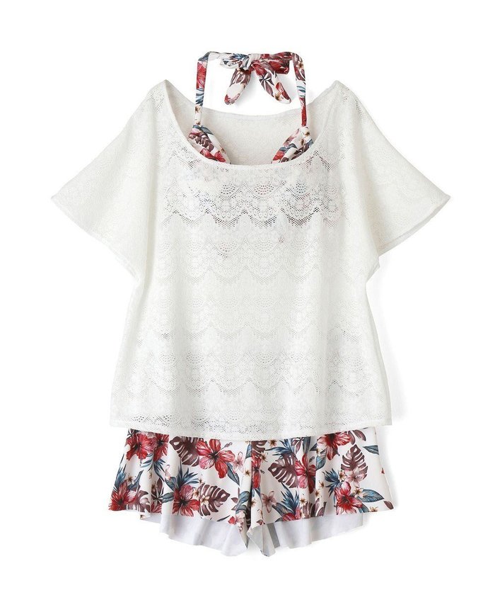 【三愛水着楽園/San-ai Resort】の4点セット水着【San-ai Resort(サンアイリゾート)】 インテリア・キッズ・メンズ・レディースファッション・服の通販 founy(ファニー) https://founy.com/ ファッション Fashion レディースファッション Fashion for Women 水着 Swimwear レディース水着・ビーチウェア Swimwear & Beachwear ギャザー Gathered, Ruffled ショート Short, Short Length ストレッチ Stretch, Stretchy Fabric ビキニ Bikini, Two-Piece Swimsuit レース Lace, Lace Fabric ワイヤー Wire, Wired Bra 夏 Summer S/S・春夏 SS, Spring/Summer, Warm Season 水着 Swimsuit, Swimwear A/W・秋冬 Autumn/Winter |ID: prp329100004676241 ipo3291000000034565976